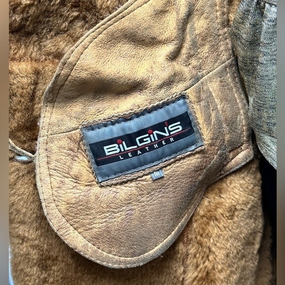 Vintage Bilgin’s High end Lambskin Leather Penny Lane Coat Medium M - Picture 7 of 16